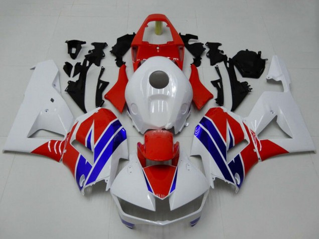 Kits Carénage Moto ABS Honda CBR600RR 2013-2026 - Blanc Rouge Bleu