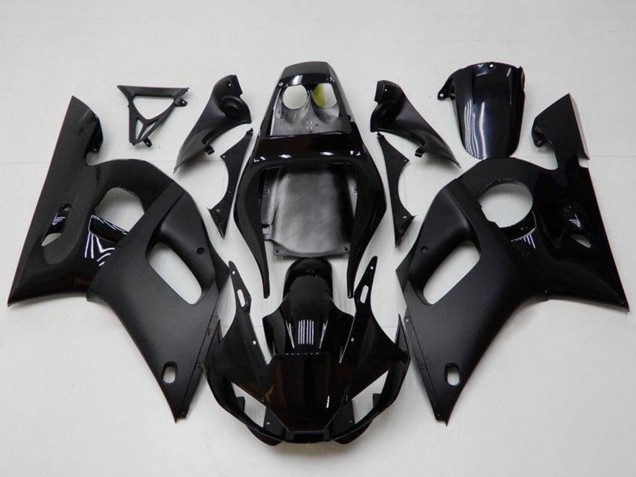 Carénages Moto Yamaha YZF R6 1998-2002 - Noir Brillant Noir Mat