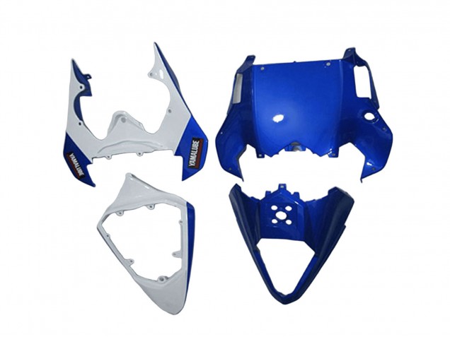 Carénages Moto Yamaha YZF R6 2008-2016 - Blanc Bleu Noir Mat Yamalube