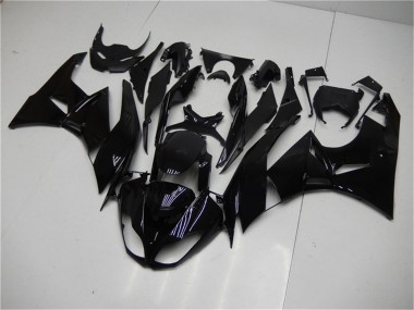 Carénages Moto Kawasaki ZX6R 2009-2012 - Noir Brillant