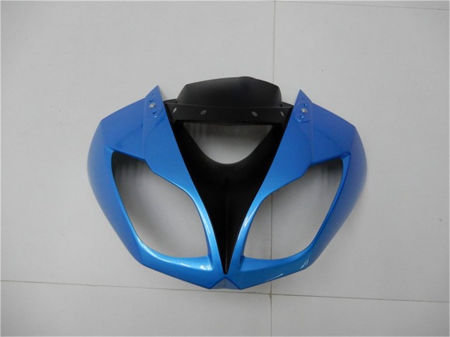 Carénages Moto Kawasaki ZX6R 2009-2012 - Bleu Clair Noir Brillant