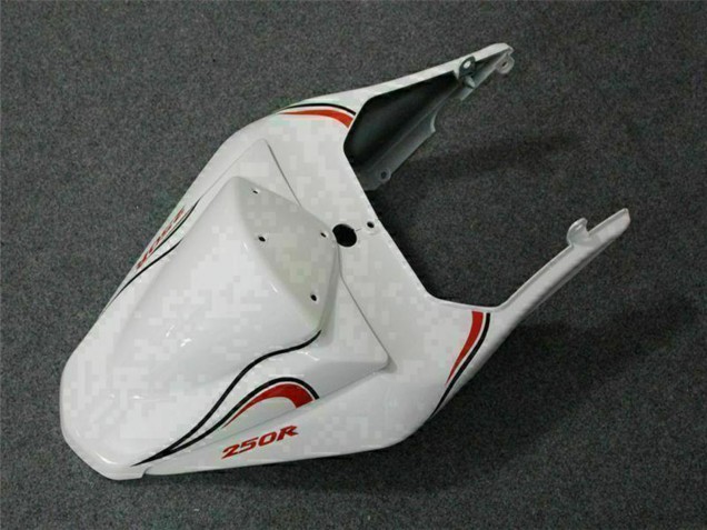 Carénages Moto Kawasaki EX250 2008-2012 - Blanc Rouge