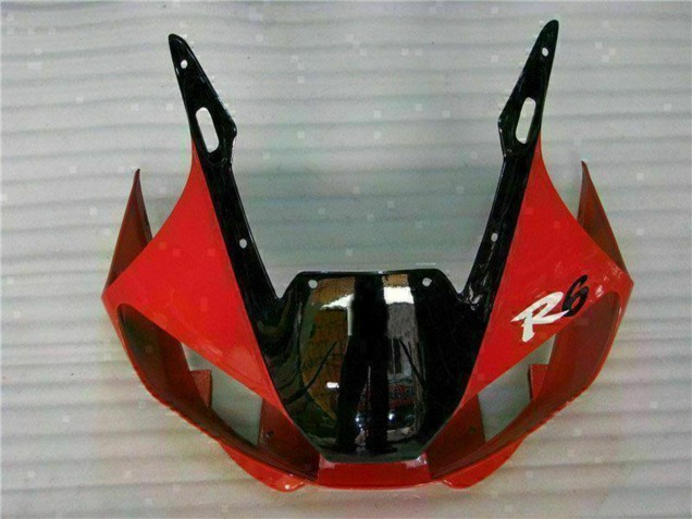 Carénage Moto Yamaha YZF R6 1998-2002 - Blanc Rouge Noir Brillant