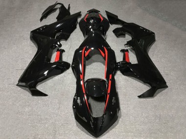 Carénages Moto Honda CBR1000RR 2017-2023 - Noir Brillant Rouge Doubler