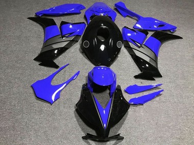 Carénages Moto Honda CBR1000RR 2012-2016 - Bleu Gris Noir Brillant