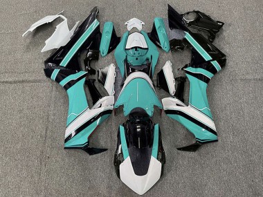 Carénages Moto Honda CBR1000RR 2017-2023 - Blanc Cyan Bleu Noir Brillant