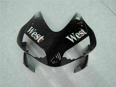 Carénages Moto Honda CBR600RR 2003-2004 - Noir Brillant Blanc West Mobil