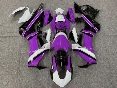 Carénage Moto Honda CBR1000RR 2017-2023 - Blanc Violet Noir Brillant