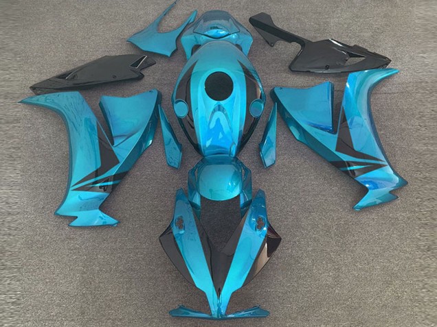 Carénages Moto Honda CBR1000RR 2012-2016 - Bleu Clair Noir Brillant Style