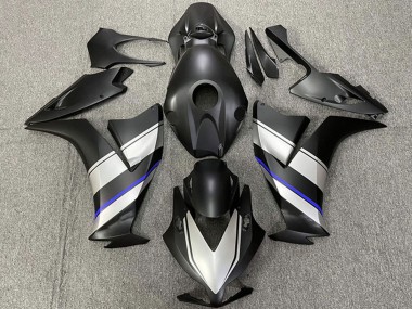 Carénages Moto Honda CBR1000RR 2012-2016 - Argent Bleu Noir Mat