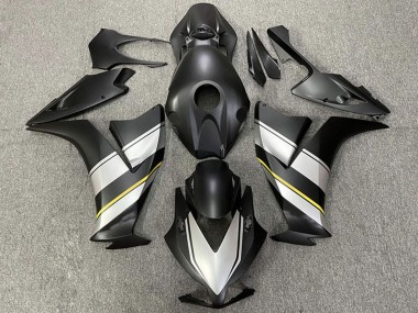Carénages Moto Honda CBR1000RR 2012-2016 - Argent Jaune Noir Mat