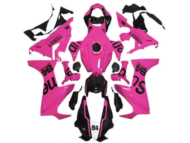 Carénages Moto Honda CBR1000RR 2017-2024 - Rose Noir Brillant Street Flava