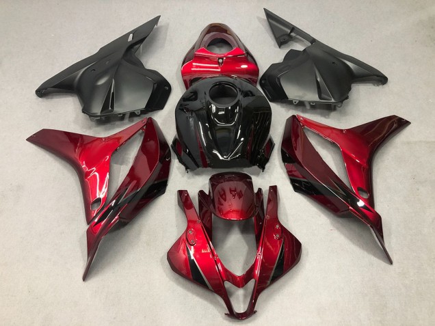 Carénage Moto Honda CBR600RR 2009-2012 - Rouge Noir Brillant OEM Style