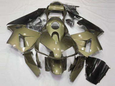 Carénages Moto Honda CBR600RR 2003-2004 - Olive Noir Brillant