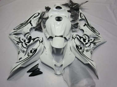 Carénages Moto Honda CBR600RR 2007-2008 - Blanc Noir
