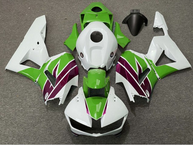 Carénages Moto Honda CBR600RR 2013-2026 - Blanc Vert Violet