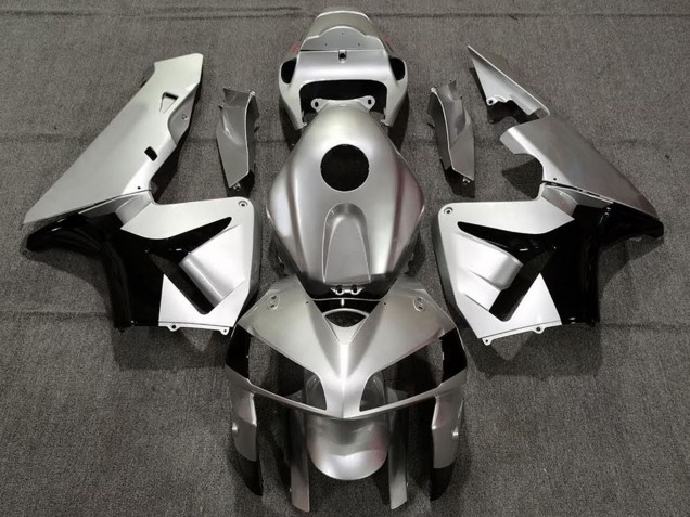 Carénages Moto Honda CBR600RR 2005-2006 - Argent Mat Noir