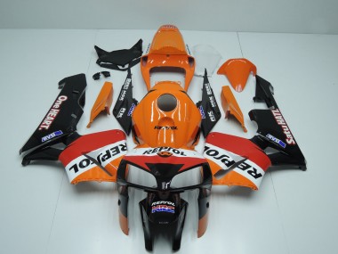 Carénages Moto Honda CBR600RR 2005-2006 - Orange Rouge Blanc Noir One Heart Repsol