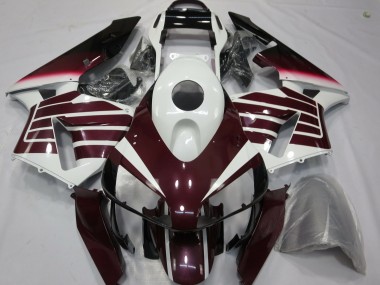 Carénages Moto Honda CBR600RR 2003-2004 - Blanc Violet Foncé