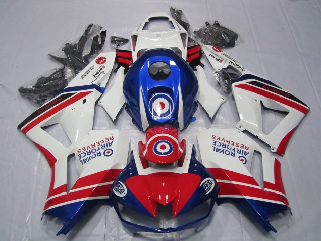 Carénages Moto Honda CBR600RR 2013-2026 - Blanc Rouge Bleu Royal Air Force