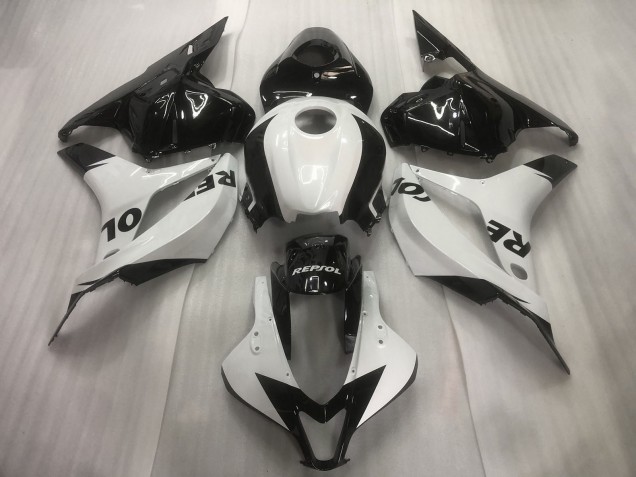 Carénages Moto Honda CBR600RR 2009-2012 - Blanc Noir Brillant Repsol