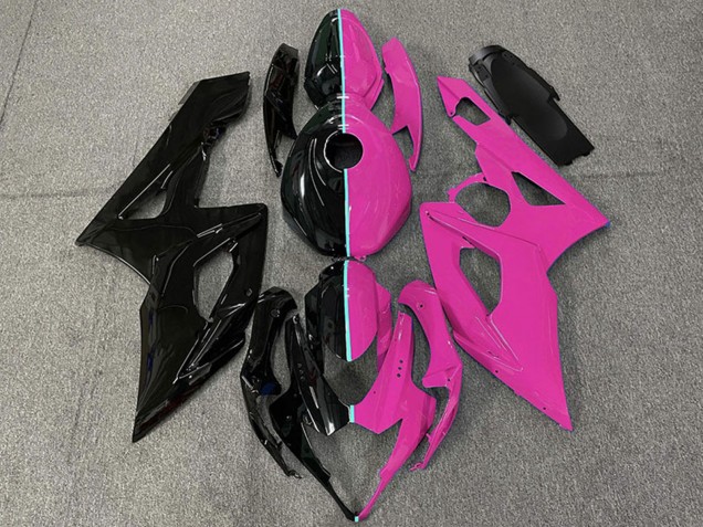 Carénages Moto Suzuki GSXR 1000 2005-2006 - Noir Brillant Rose