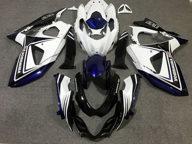 Carénages Moto Suzuki GSXR 1000 2009-2016 - Bleu Blanc Noir