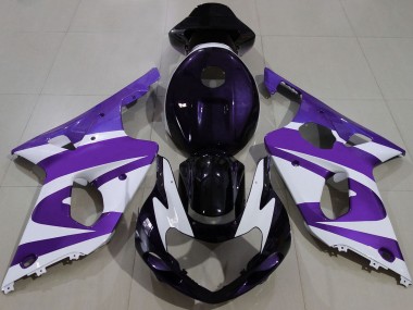 Carénages Moto Suzuki GSXR 1000 2000-2002 - Violet Blanc Noir