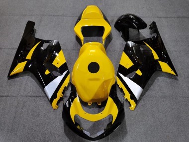 Carénages Moto Suzuki GSXR 600 / GSXR 750 2001-2003 - Jaune Blanc Noir Brillant