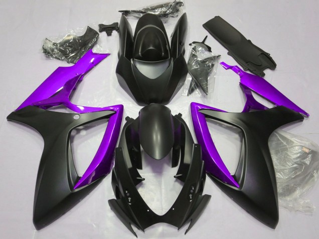 Carénages Moto Suzuki GSXR 600 / GSXR 750 2006-2007 - Noir Mat Violet