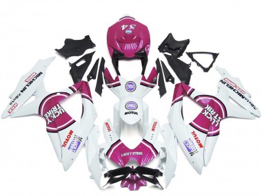 Carénages Moto Suzuki GSXR 600 / GSXR 750 2008-2010 - Blanc Rose Motul Lucky Strike 34