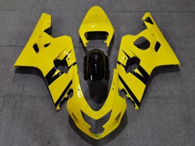 Carénages Moto Suzuki GSXR 600 / GSXR 750 2004-2005 - Jaune Noir Brillant OEM Style