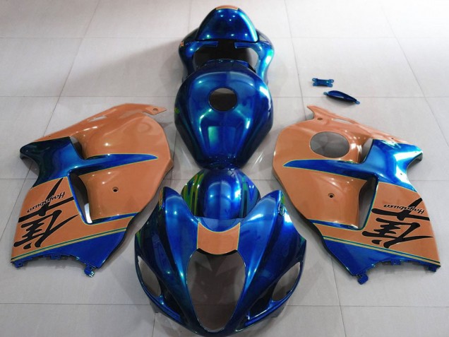 Carénages Moto Suzuki GSXR 1300 1996-2007 - Bleu Brillant Bronzage du Désert
