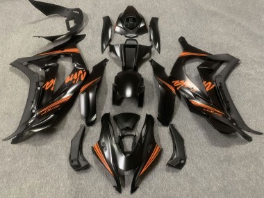 Carénages Moto Kawasaki ZX10R 2016-2020 - Noir Mat Orange Ninja