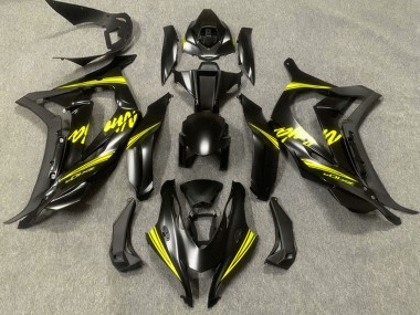 Carénages Moto Kawasaki ZX10R 2016-2020 - Noir Mat Jaune Ninja