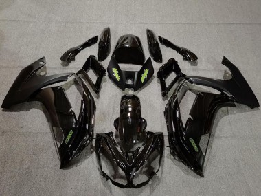 Carénages Moto Kawasaki Ninja 650R 2009-2011 - Noir Brillant Vert