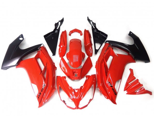 Carénages Moto Kawasaki Ninja ER6F 2009-2011 - Rouge Noir