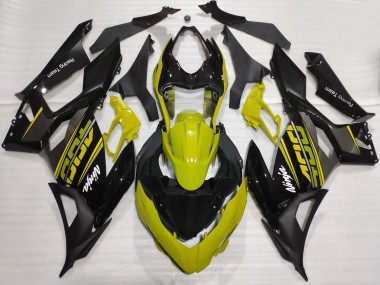 Carénages Moto Kawasaki Ninja 400 2018-2024 - Jaune Noir Brillant Noir Mat OEM Style