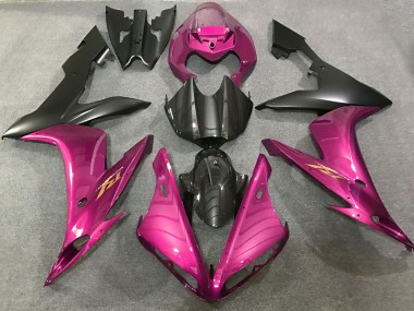 Carénages Moto Yamaha R1 2004-2006 - Rose Vif Fibre de Carbone Style