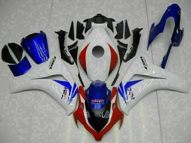 Kits Carénage Moto ABS Honda CBR1000RR 2008-2011 - Blanc Rouge Bleu HRC