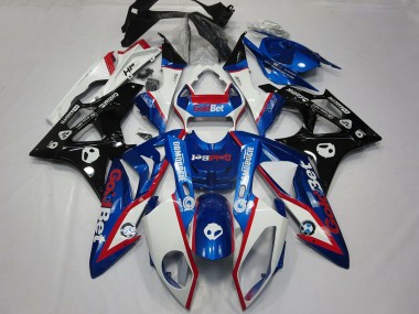 Carénages Moto BMW S1000RR 2009-2014 - Blanc Rouge Bleu Noir Brillant OrBet HP