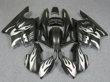 Carénages Moto Honda CBR600 F3 1995-1996 - Blanc Noir Mat Flamme