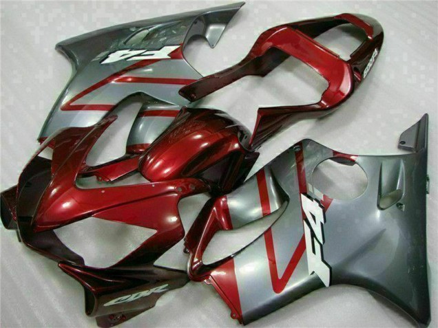 Kits Carénage Moto Honda CBR600 F4i 2001-2003 - Argent Rouge
