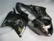 Carénages Moto Honda CBR1100XX Blackbird 1996-2007 - Noir Brillant Argent Flamme