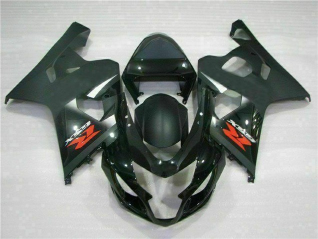 Carénages Moto Suzuki GSXR 600/750 2004-2005 - Noir Brillant Noir Mat Rouge Décalque