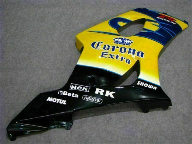 Carénages Moto Suzuki GSXR 1000 2003-2004 - Jaune Bleu Blanc Rouge Corona Motul