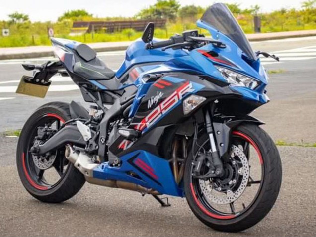 Carénages Moto Kawasaki ZX25R ZX-25R 2019-2025 - Bleu Rouge Gris