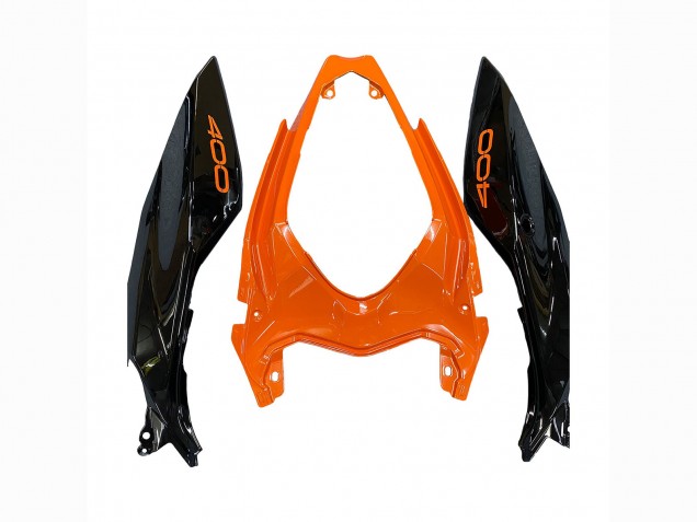Carénages Moto Kawasaki Z400 2018-2024 - Orange Noir Brillant
