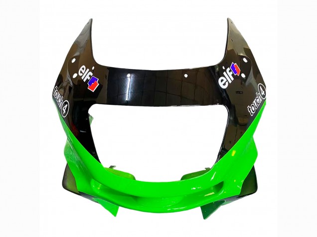 Carénages Moto Kawasaki ZZR400 1993-2007 - Vert Noir Brillant Vert Monstre Elf Touch4 Bridgestone