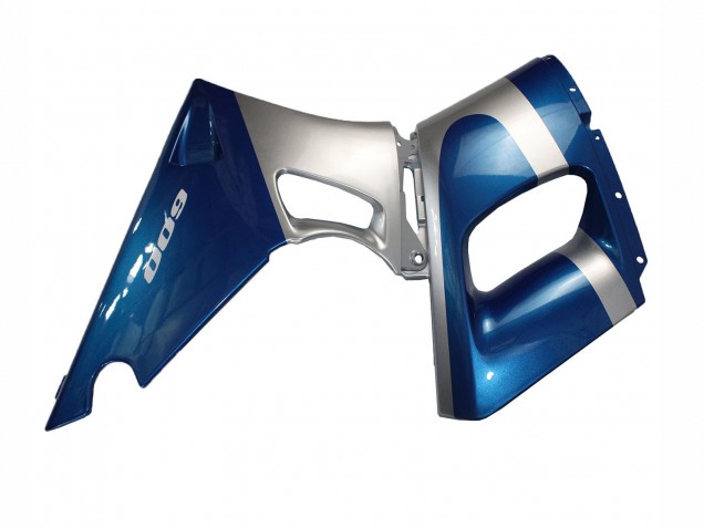 Carénages Moto Kawasaki ZZR600 1998-2003 - Bleu Argent Noir